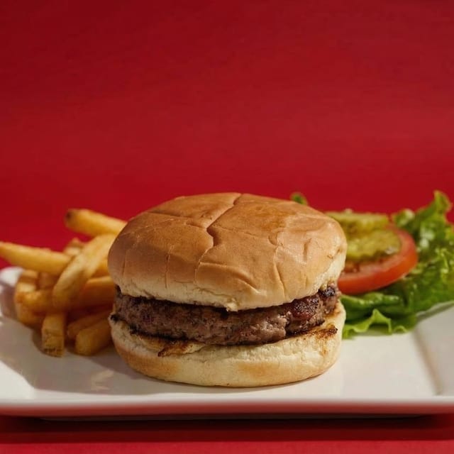Hamburger and Fries.