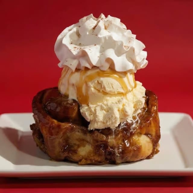 Cinnamon Roll Sundae.