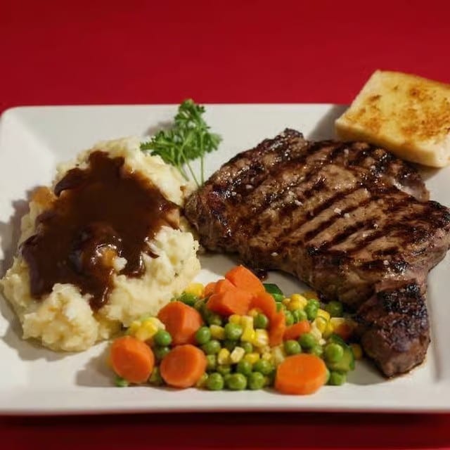 Rib Eye Steak.