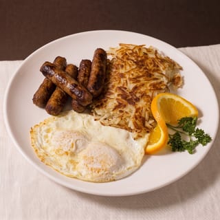 Two Eggs with Sausage Patties Combo