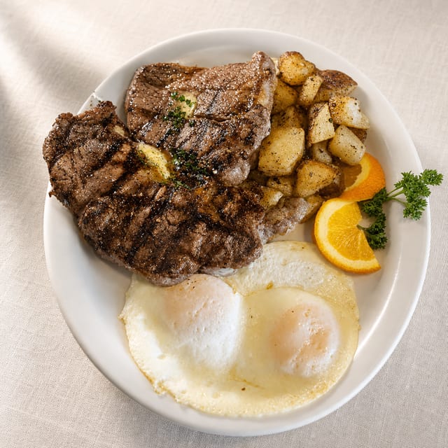 Two Eggs with Tri Tip Combo.